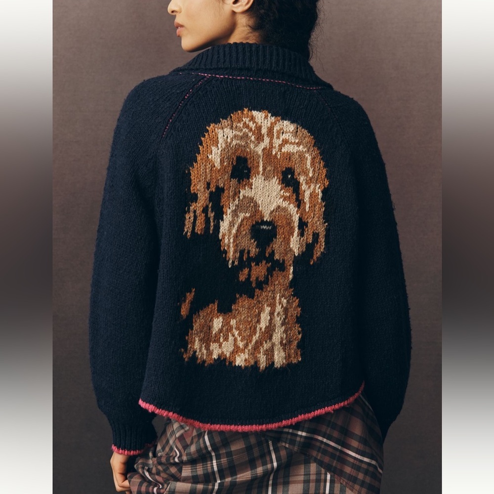 The Jesse Dog Icon Cardigan
Sweater by PILCRO